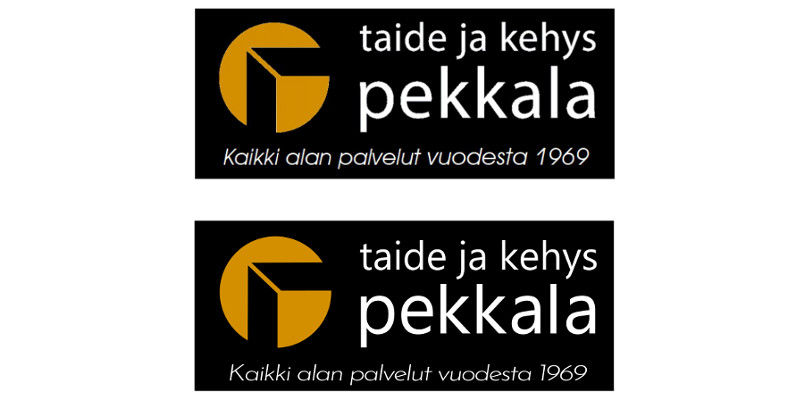 Logo Taide ja kehys Pekkala